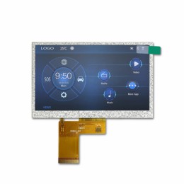 WVGA 800x480 resolution 5 inch lcd monitor with wide temperature